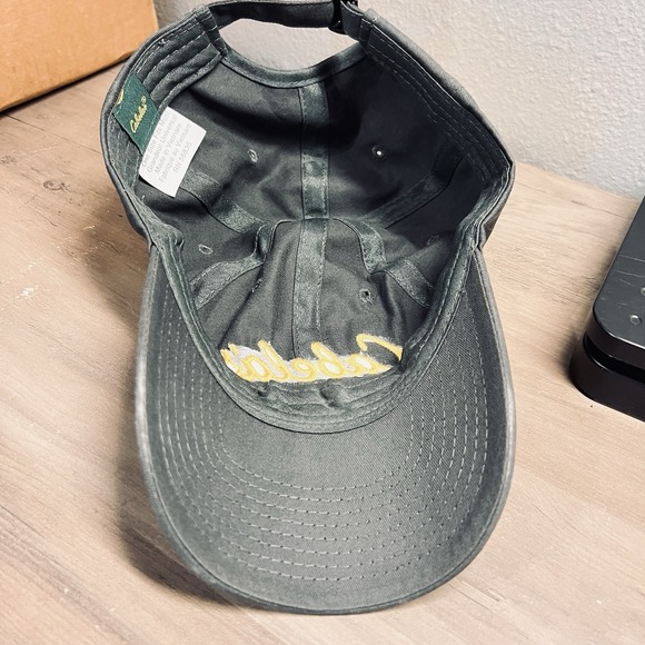 Cabela's CLUB Embroidered Hat Charcoal Gray Strapback Adjustable Cap - Picture 5 of 6